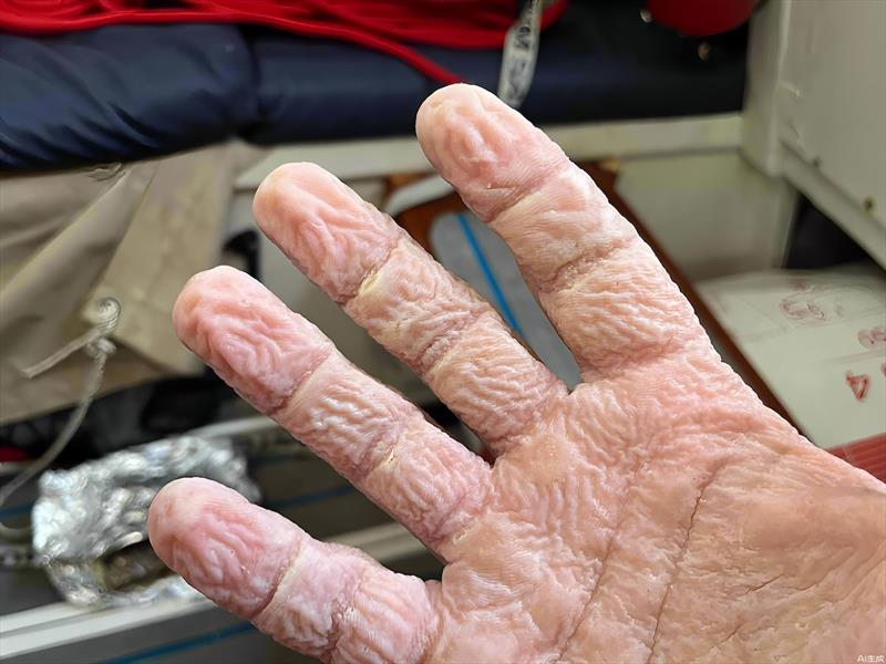 After steering through torrential rain and thunder squalls for hours with the bonus of a free bath, but staying too long in the bath!! double bonus..at least it is not cold! - photo © Jakub Ziemkiewicz / MGR2025