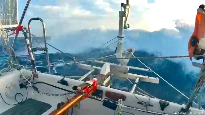 Racing into a Perfect Storm. The fleet is sprinting towards Durban, but a 45-50kt front is due to hit as they arrive - photo © Jakub Ziemkiewicz / MGR2025