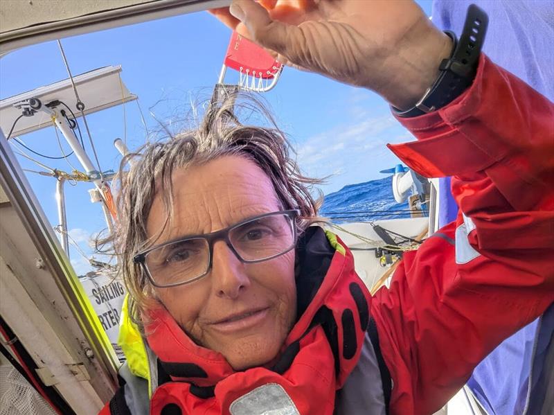 Pilar Pasanau aboard PETER PUNK: “We are a couple… Now I understand my boat. I hope he understands me - photo © Pilar Pasanau / MGR2025