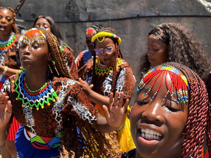The “Isibane Se Afrika” Dancers were powerful, fun and full of African energy as they delivered an emotional set of farewell songs - photo © Don McIntyre / MGR2025