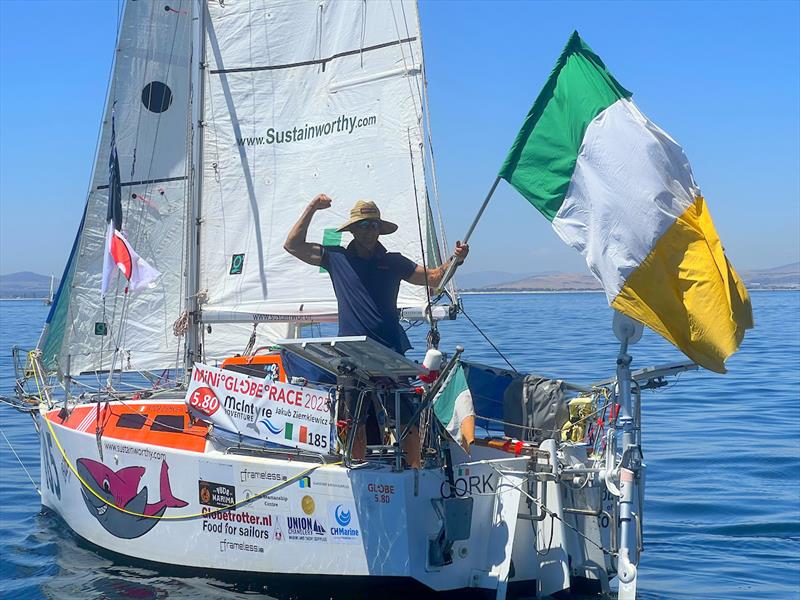  Jakub Ziemkiewicz after the gun was waiting for the wind with no engine fitted! No wind came, so he fitted the engine following the others for an hour of motoring at 2- 3kts - photo © Don McIntyre / MGR2025