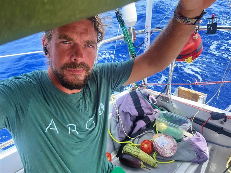 The Saturday Special aboard Argo: Probably some fresh cabbage or zucchini from the Recife market – luxury dining before the galley runs dry! - photo © Christian Sauer / MGR2025