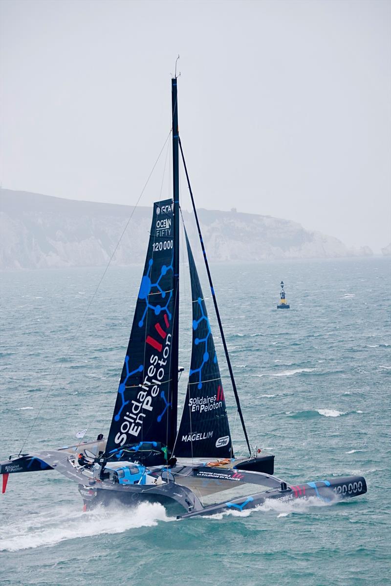 50th Rolex Fastnet Race start photo copyright Michael Tambling taken at Royal Ocean Racing Club and featuring the OCEAN50 class