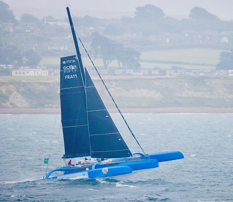 50th Rolex Fastnet Race start photo copyright Michael Tambling taken at Royal Ocean Racing Club and featuring the OCEAN50 class