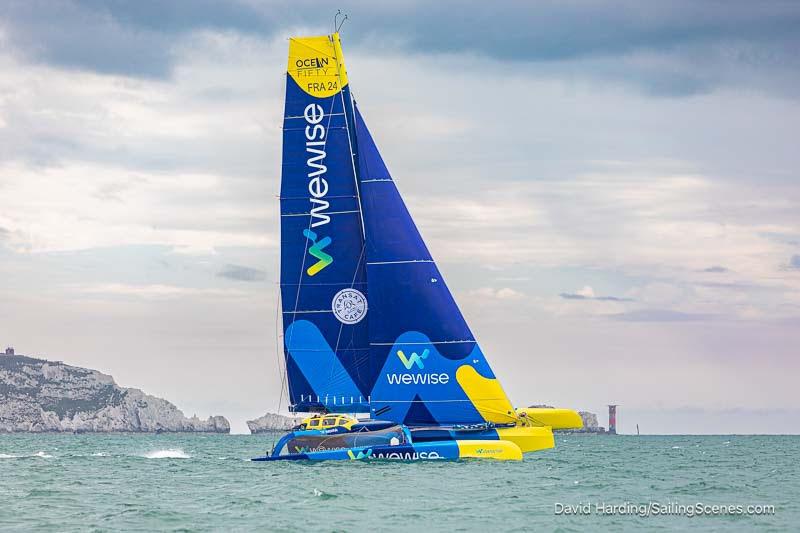 100th Rolex Fastnet Race Start photo copyright David Harding / www.sailingscenes.com taken at Royal Ocean Racing Club and featuring the OCEAN50 class