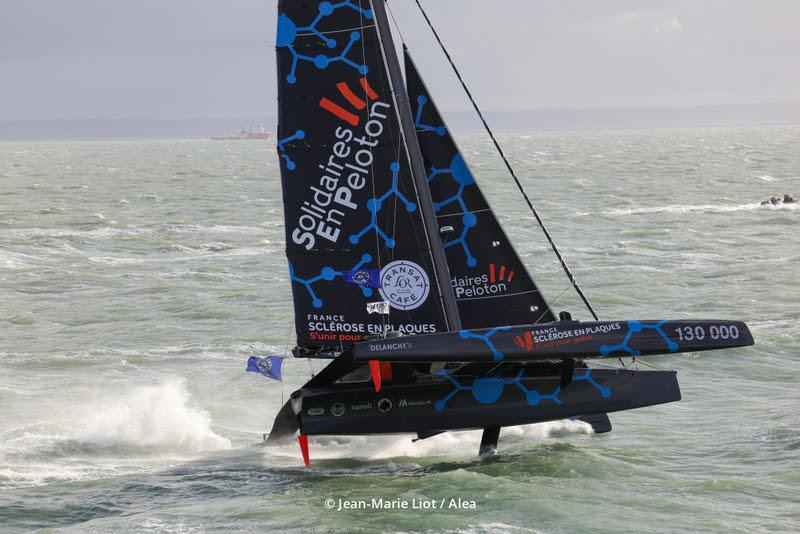Thibault Vauchel Camus and Damien Seguin on Solidaires en Peloton during the Transat Café L'or Le Havre Normandie 2025 - photo © Jean-Marie Liot / Alea