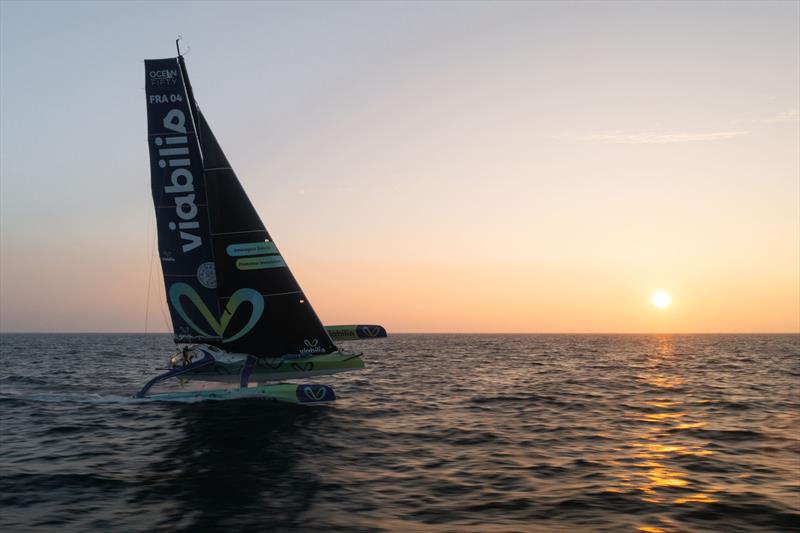 Viablis Océans during the Transat Café L'OR photo copyright Adrian Cordier taken at  and featuring the OCEAN50 class