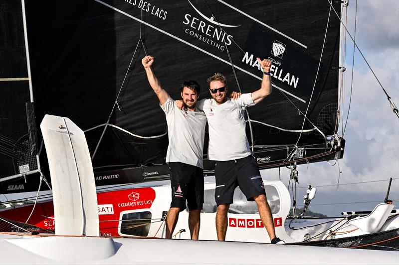 Luke Berry and Antoine Joubert (Le Rire Medecin Lamotte) finish third in the OCEAN50 division of the Transat Café L'OR 2025 - photo © Jean-Louis Carli / Alea