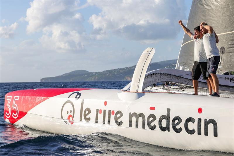 Luke Berry and Antoine Joubert (Le Rire Medecin Lamotte) finish third in the OCEAN50 division of the Transat Café L'OR 2025 - photo © Jean-Marie Liot / Alea