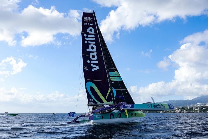 Viabilis Océans - Skippers Baptiste Hulin and Thomas Rouxel photo copyright Jean-Marie Liot / Alea taken at  and featuring the OCEAN50 class