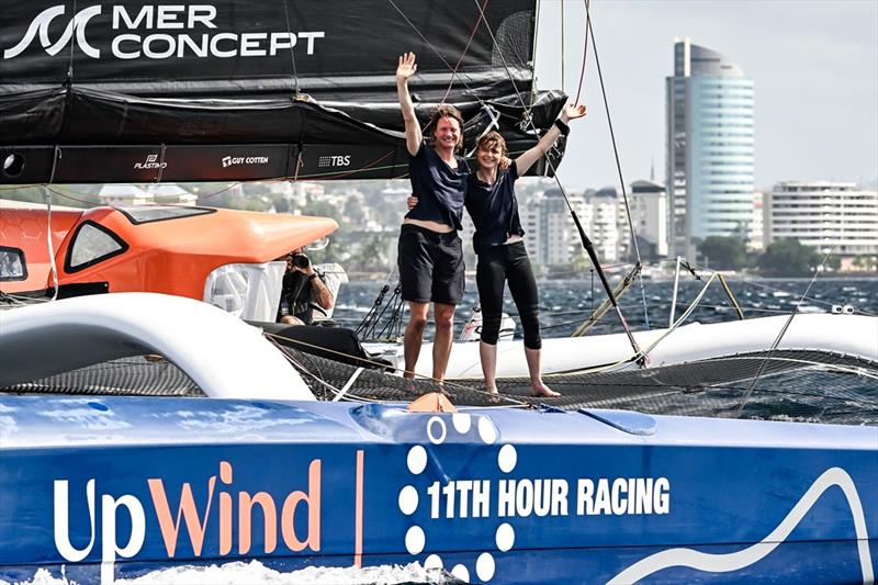 Ocean Fifty Upwind By Merconcept, skippers Anne-Claire Le Berre and Elodie-Jane Mettraux take 6th place in their category of the Transat Café L'Or photo copyright Jean-Louis Carli / ALEA / Transat Café L'Or taken at  and featuring the OCEAN50 class