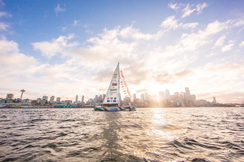 Visit Seattle in Seattle - Clipper Race photo copyright Jean-Marcus Strole Photography taken at  and featuring the Clipper 70 class