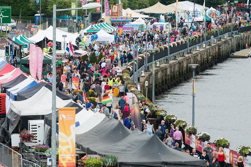 Some of the thousands of visitors who packed quayside as the week long Foyle Maritime Festival began this weekend. The event culminates next Sunday (22nd) with the departure of the Clipper Round the World Yacht Race on their final race to Liverpool. - photo © Martin McKeown