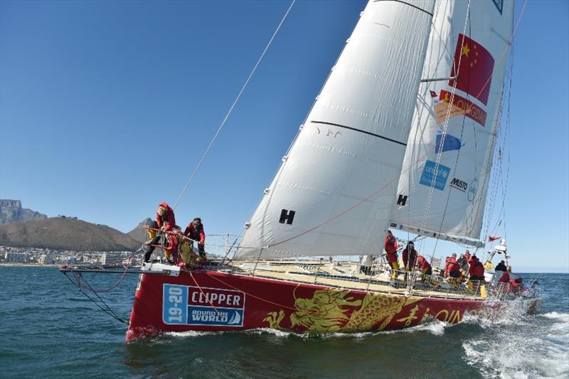 Qingdao wins standoff in South Atlantic Showdown - The Clipper Race Leg 2 - Race 3, Day 17 photo copyright Clipper Race taken at  and featuring the Clipper 70 class