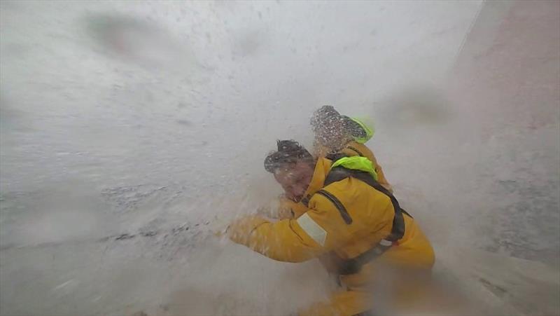 Big splash on Ha Long Bay, Viet Nam - The Clipper Race Leg 3 - Race 4, Day 16 photo copyright Clipper Race taken at  and featuring the Clipper 70 class