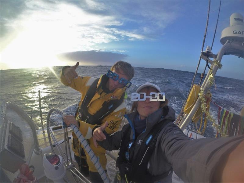 Seattle crew, Tim and Kiki, rock in 2020 - The Clipper Race Leg 4 - Race 5, Day 10 - photo © Clipper Race