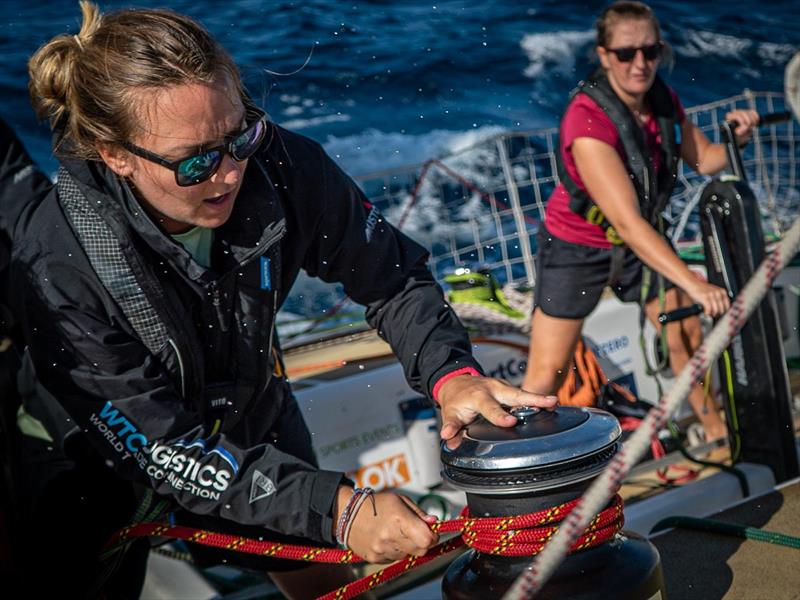 Jasmine on deck - Clipper Race 2019-20 photo copyright Maeva Bardy taken at  and featuring the Clipper 70 class