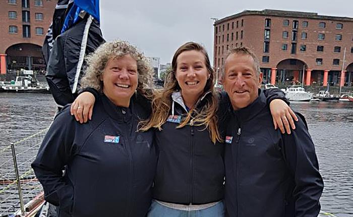 The Baker family in Liverpool during the 2017-18 edition photo copyright Clipper Race taken at  and featuring the Clipper 70 class