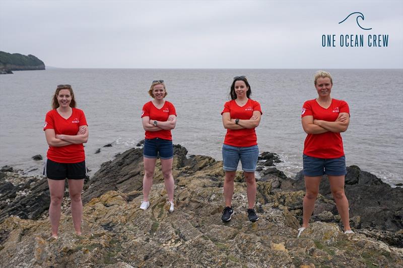 One Ocean Crew including JP and Emily (centre L-R) preparing for the Talisker Whisky Atlantic Challenge 2021 photo copyright Clipper Race taken at  and featuring the Clipper 70 class