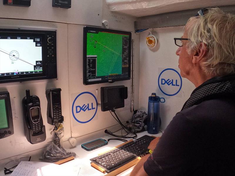 Clipper Race 11 - Race Crew, Joost on Punta del Este closely monitoring progress to the line - photo © Clipper Race