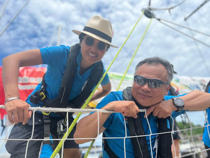 Clipper Race 11: Seattle Pacific Challenge - Shiyi and Taylor from Visit Sanya, China team - photo © Clipper Race