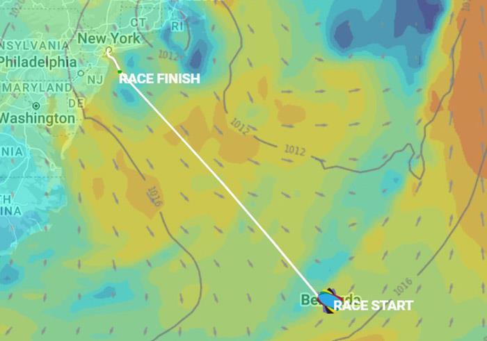 Clipper Race 13 course photo copyright Clipper Race taken at Royal Bermuda Yacht Club and featuring the Clipper 70 class