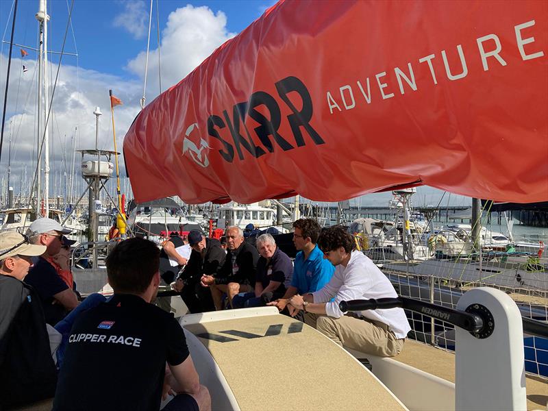 SKIRR Adventures - Crew briefing on departure day - photo © Clipper Race