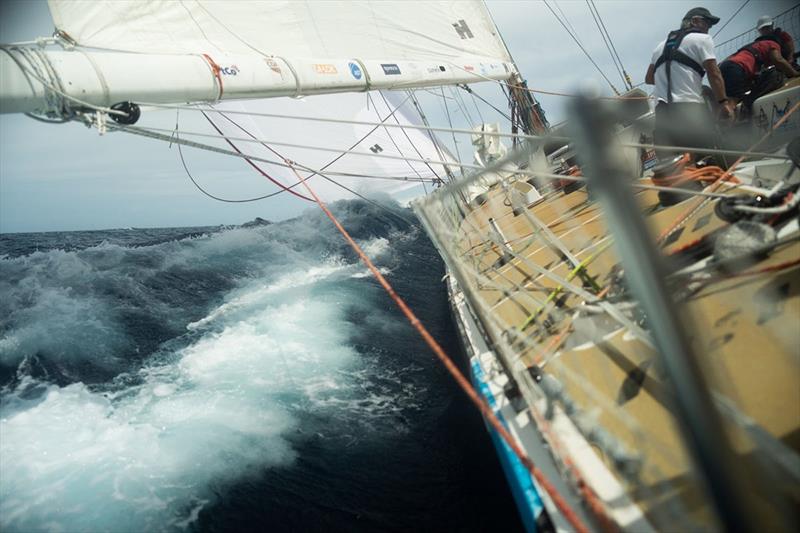 Clipper Race 14: WTC Logistics tearing through the North Atlantic on Race 14 - photo © Clipper Race