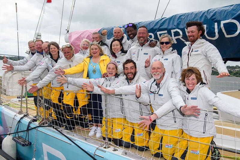 Frontrunners GotoBermuda welcome Mayor of Derry City and Strabane District Council, Councillor Sandra Duffy on board - Clipper Round the World Yacht Race 14 - photo © Clipper Race