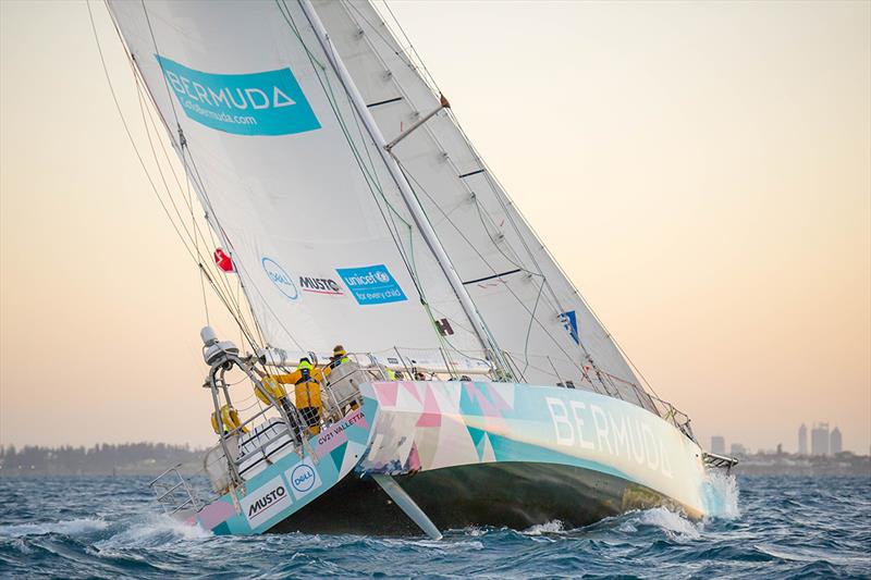 Coppercoat on the hull of GoToBermuda - photo © Clipper Race