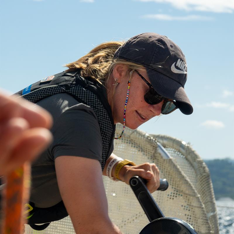 Mary at work on board - Clipper Round the World Race photo copyright Barry Goble taken at  and featuring the Clipper 70 class