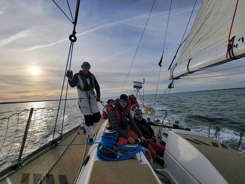 Liz with her crew during the Level 2 training - Clipper Race - photo © Clipper Race