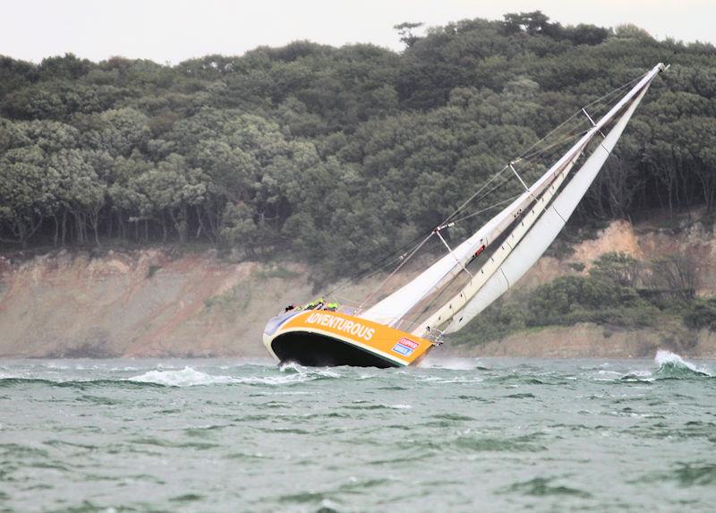 The 2023 Round the Island Race fleet pass through the Hurst narrows - photo © Sam Jardine