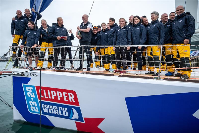 PSP Logistics naming ceremony - Clipper 2023-24 Race Start photo copyright Jason Bye taken at  and featuring the Clipper 70 class