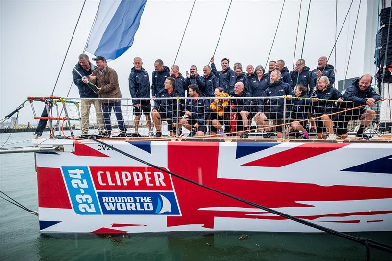 Our Isles and Oceans naming ceremony with partners Anthony and David - Clipper 2023-24 Race Start - photo © Jason Bye