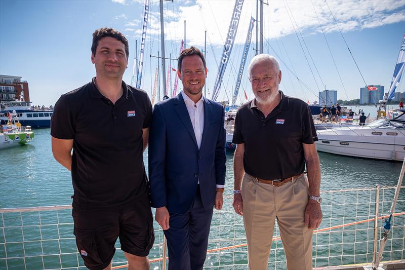 Southsea MP Stephen Morgan gets an insight into life on board - Clipper 2023-24 Race Start photo copyright Jason Bye taken at  and featuring the Clipper 70 class