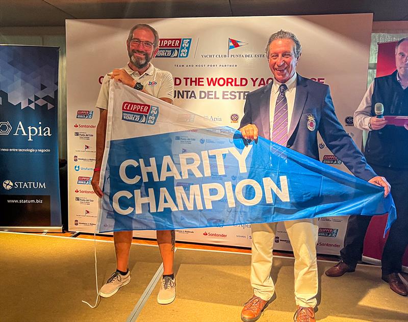 Charity Champion congratulated for incredible fundraising efforts - Race 2: Hundred Years Cup - photo © Clipper Race
