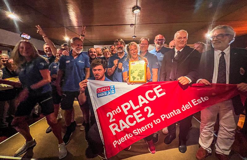 All smiles for second place Perseverance - Race 2: Hundred Years Cup - photo © Clipper Race