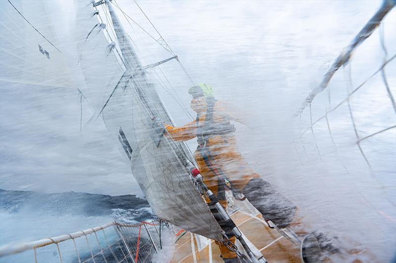 Clipper Race 3 Day 9 - The South Atlantic is serving up some breezy conditions - photo © OBR Tiger on board Qingdao