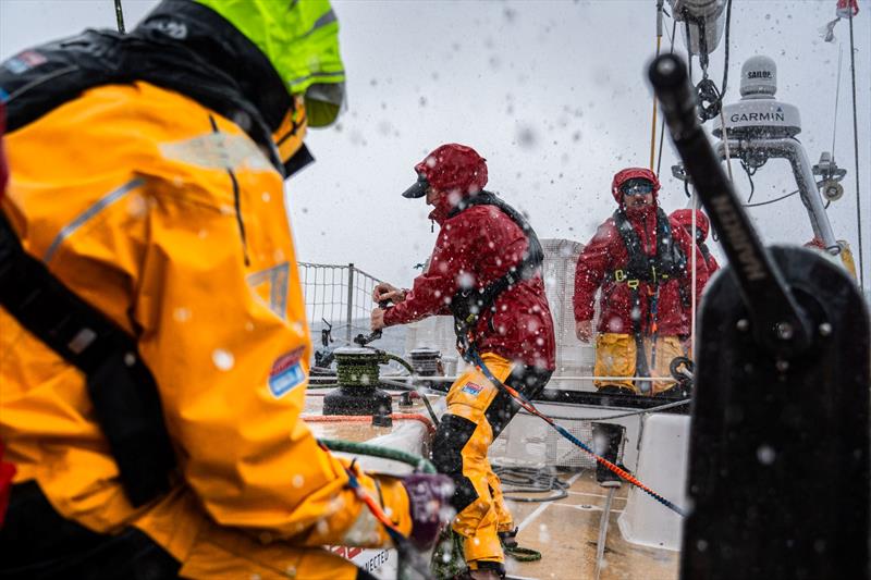 Conditions on the third race of the Clipper 2023-24 Race photo copyright Clipper Race taken at  and featuring the Clipper 70 class