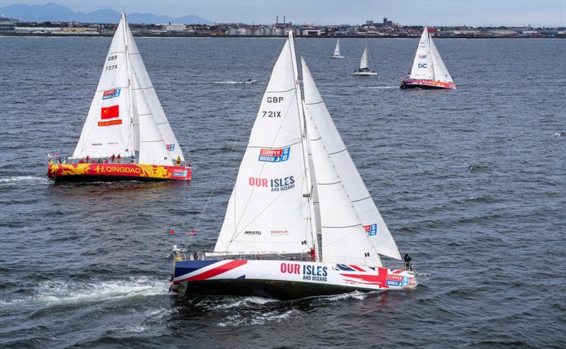 Leg 3, Race 4 - Start of the Clipper Round The World Race photo copyright Brian Carlin / 16 Degrees South taken at  and featuring the Clipper 70 class