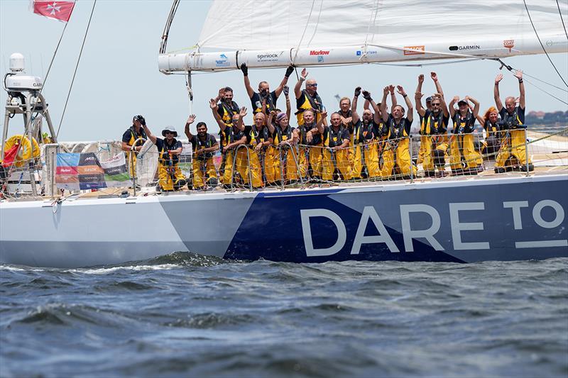 Dare To Lead team wave goodbye to Cape Town - Race 4: Clipper Round The World Race - photo © Clipper Race
