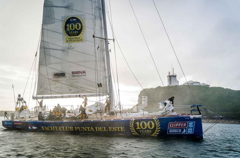 Yacht Club Punta del Este arrives in Newcastle - Race 5: Sta-Lok Endurance Test  photo copyright Clipper Race taken at  and featuring the Clipper 70 class