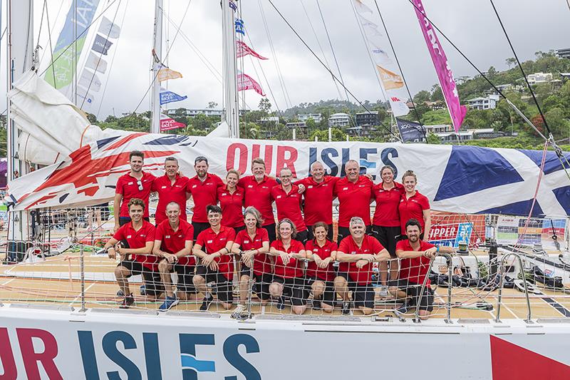Our Isles and Ocean team in Airlie Beach - Clipper Round the World Race photo copyright Brooke Miles Photography taken at  and featuring the Clipper 70 class