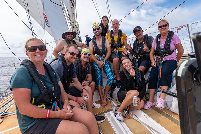 Ha Long Bay, Viet Nam newly initiated Shellbacks - Clipper Race 7: Endless Discovery in Ha Long Bay photo copyright Jimmy Horel / 16 Degrees South / Clipper Race taken at  and featuring the Clipper 70 class