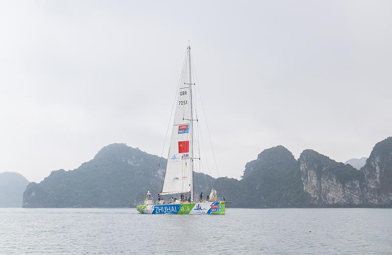 Clipper Round the World Yacht Race - Zhuhai on the approach to Ha Long Bay, Viet Nam photo copyright Clipper Race taken at  and featuring the Clipper 70 class