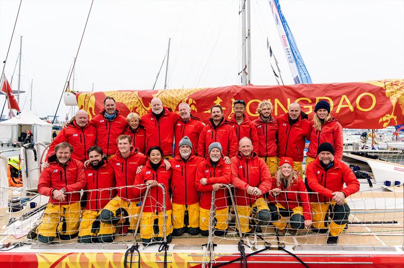 Qingdao team on departure from Qingdao - Clipper 2023-24 Race - photo © Clipper Race