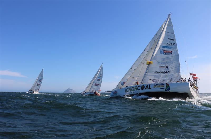 Start of Race 2 in the Clipper Round the World Yacht Race 2015-16 photo copyright Clipper Ventures taken at  and featuring the Clipper Ventures class