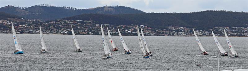 The Clipper fleet start the Henri Lloyd Hobart to Whitsundays Race - photo © Clipper Ventures