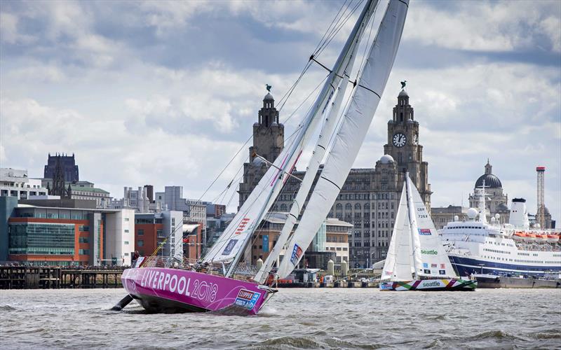 Clipper Race 2017-18 Start in Liverpool photo copyright onEdition taken at  and featuring the Clipper Ventures class